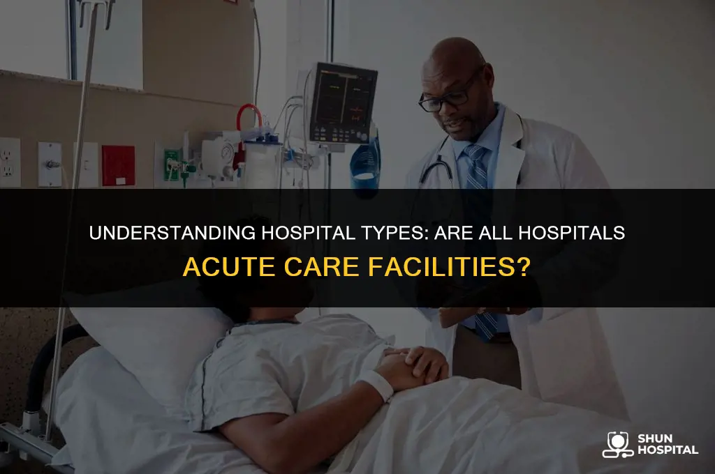 are all hospitals considered acute care