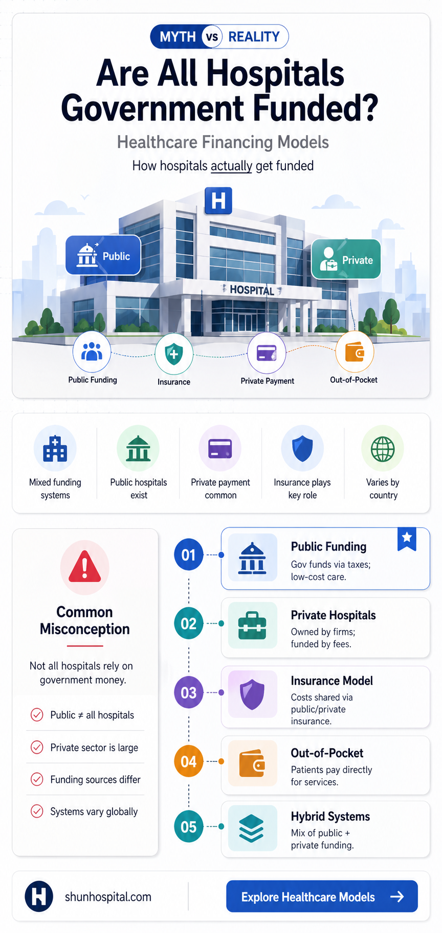 are all hospitals government funded