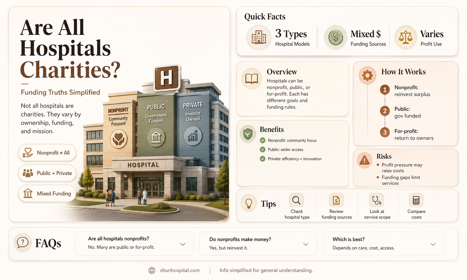 are all hospitals independent charities