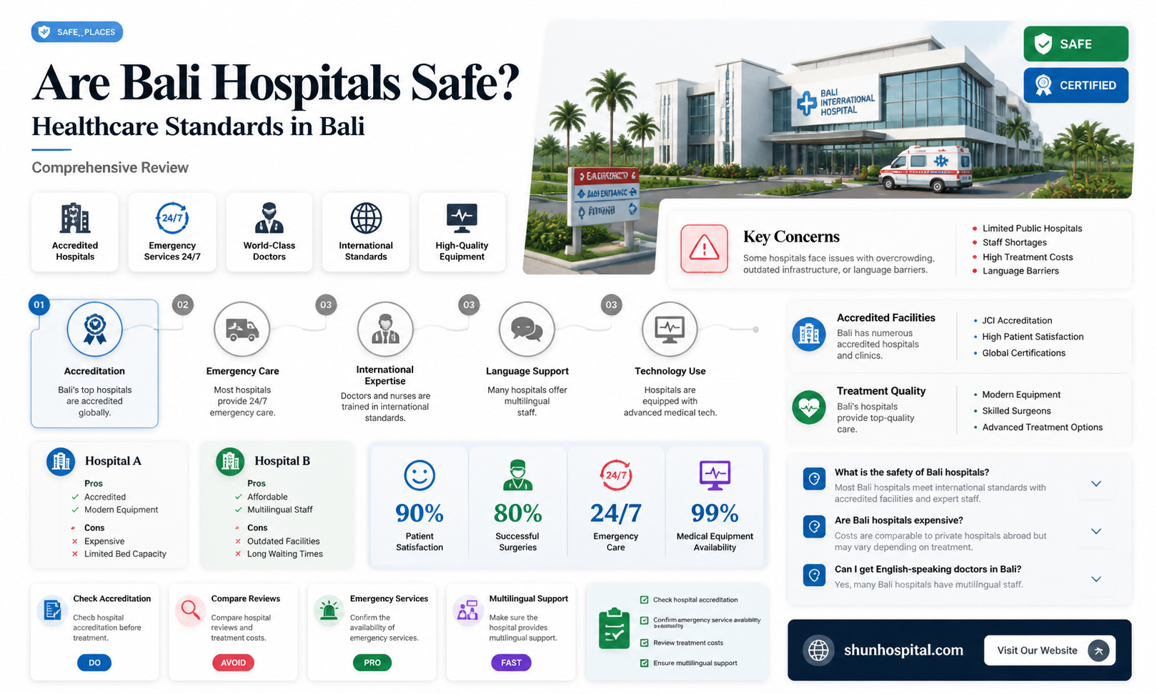 are bali hospitals safe