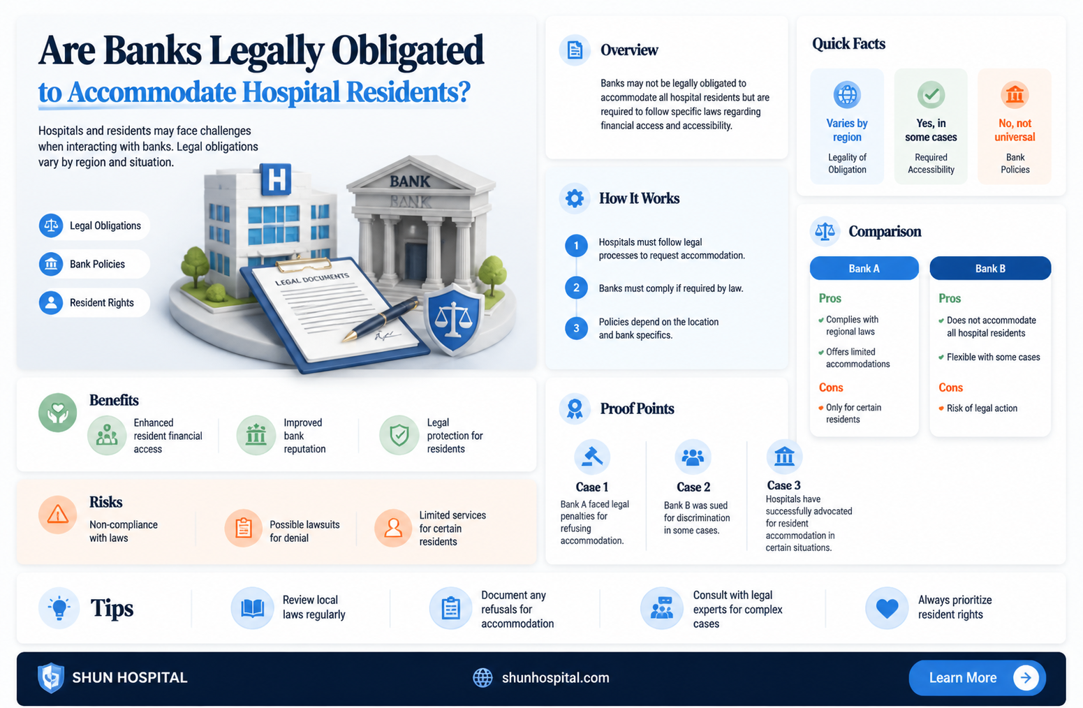 are banks legally required to make accommodations to hospital residents