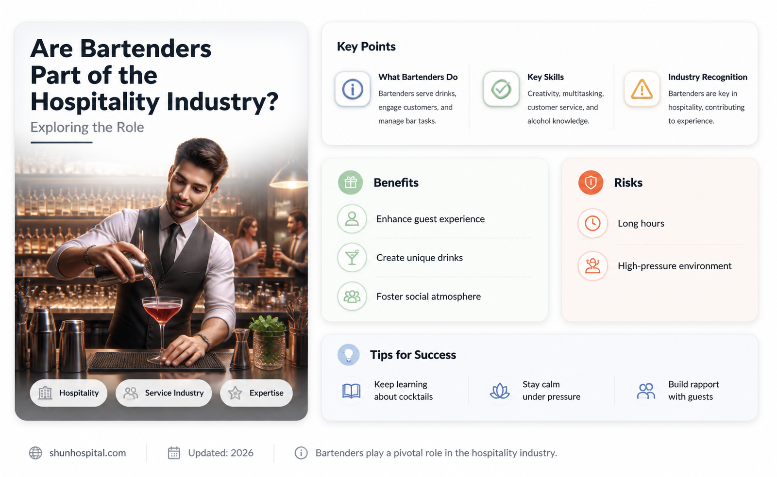 are bafrtenders considxered hospitality