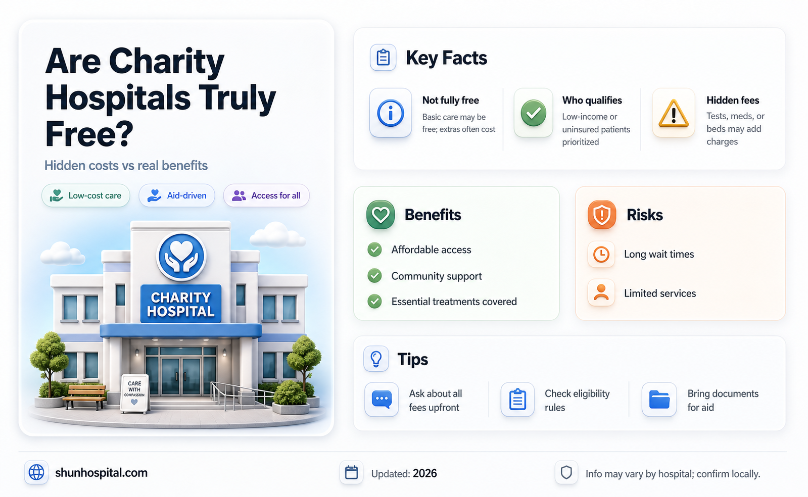 are charity hospital completly free