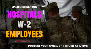 Are Civilian CRNAs at Army Hospitals Classified as W-2 Employees?