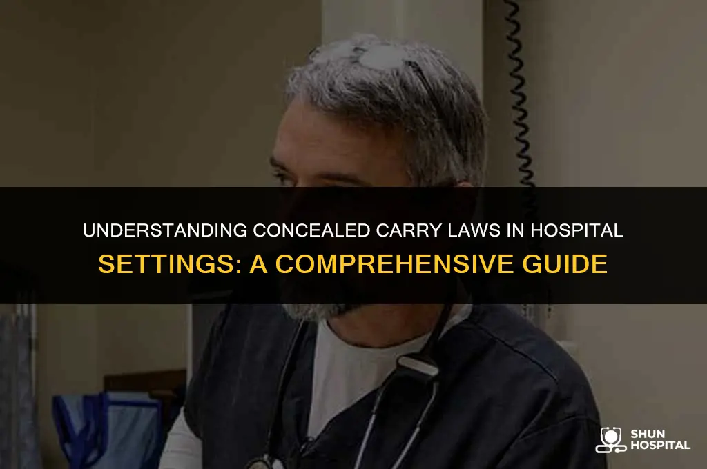 are concealed carry allowed in hospital