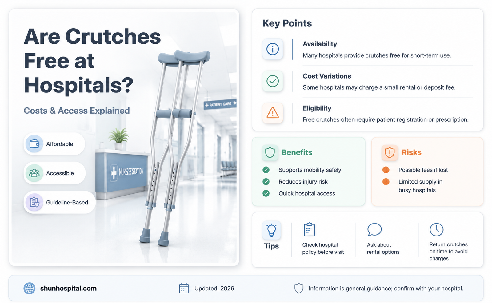 are crutches free at hospitals