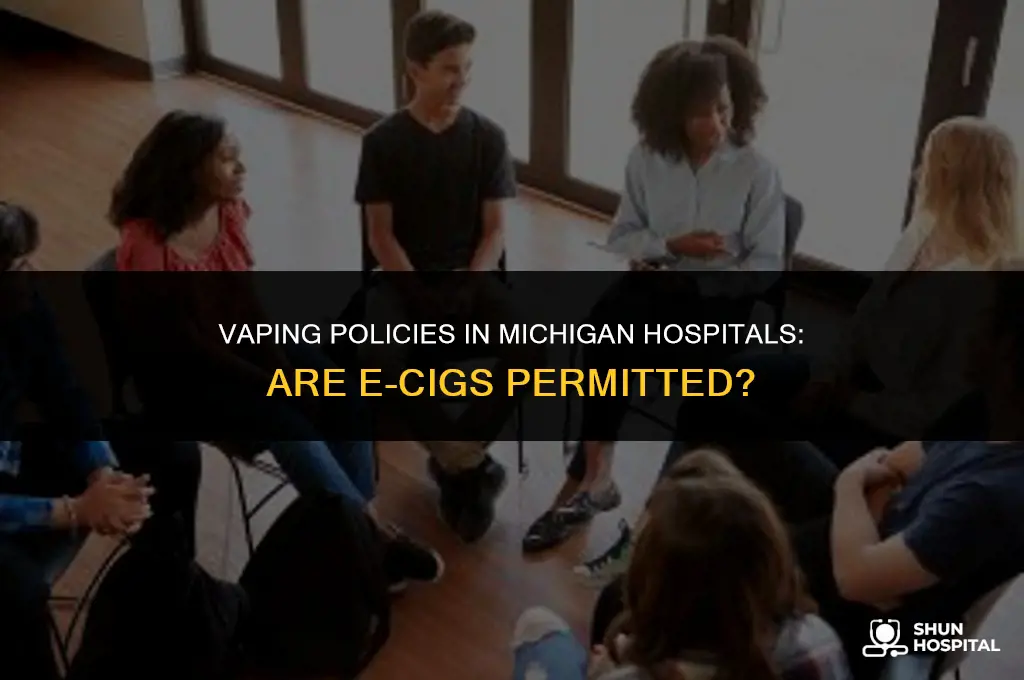 are ecigs allowed on michigan hospitals