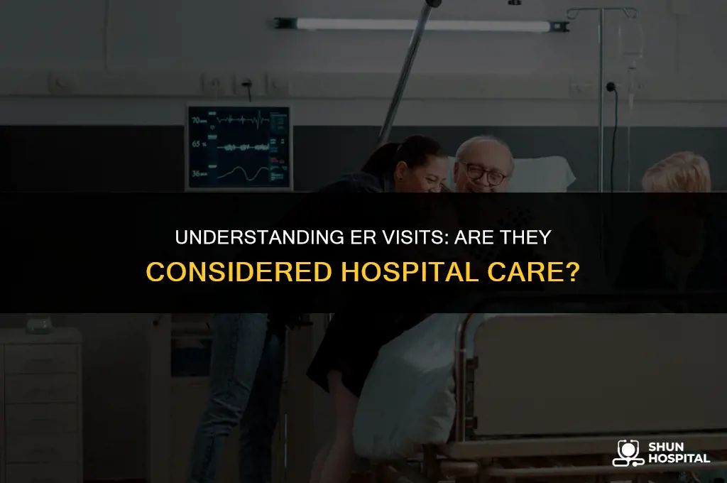 are er visits considered hospital care