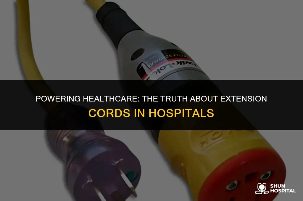 are extension cords allowed in hospitals