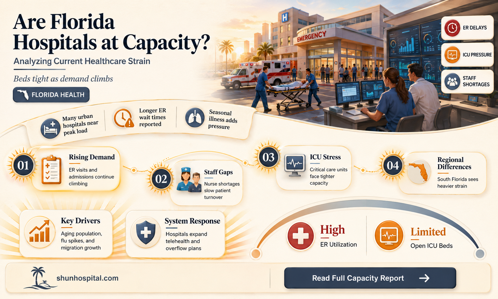 are fl hospitals at capacity