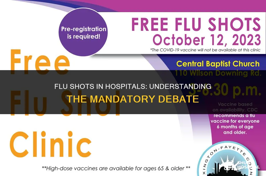 are flu shots mandatory in hospitals