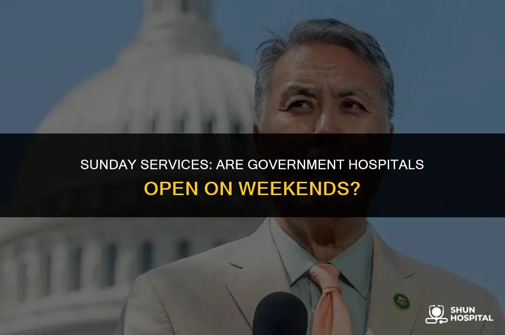 are government hospitals open on sunday