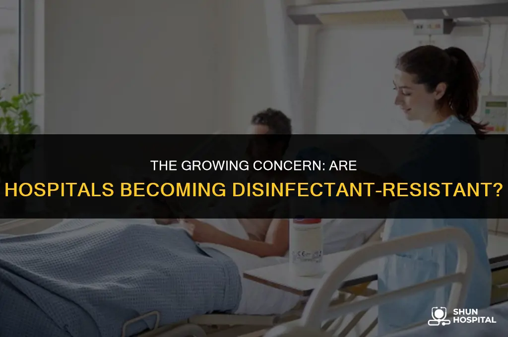 are hospital becoming resistant to disinfectants