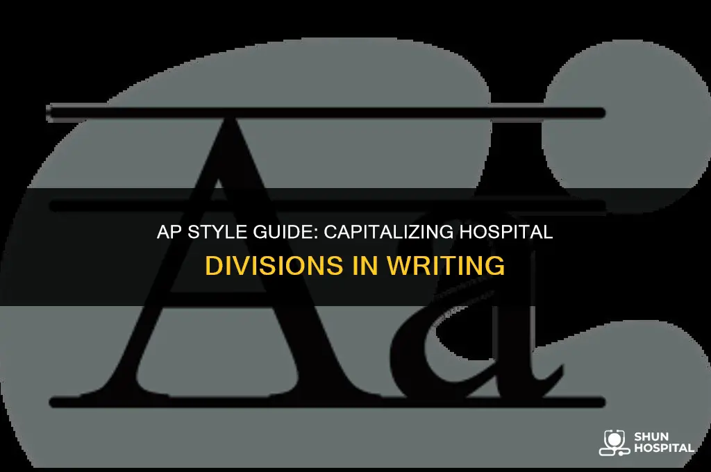 are hospital divisions capitalized ap style