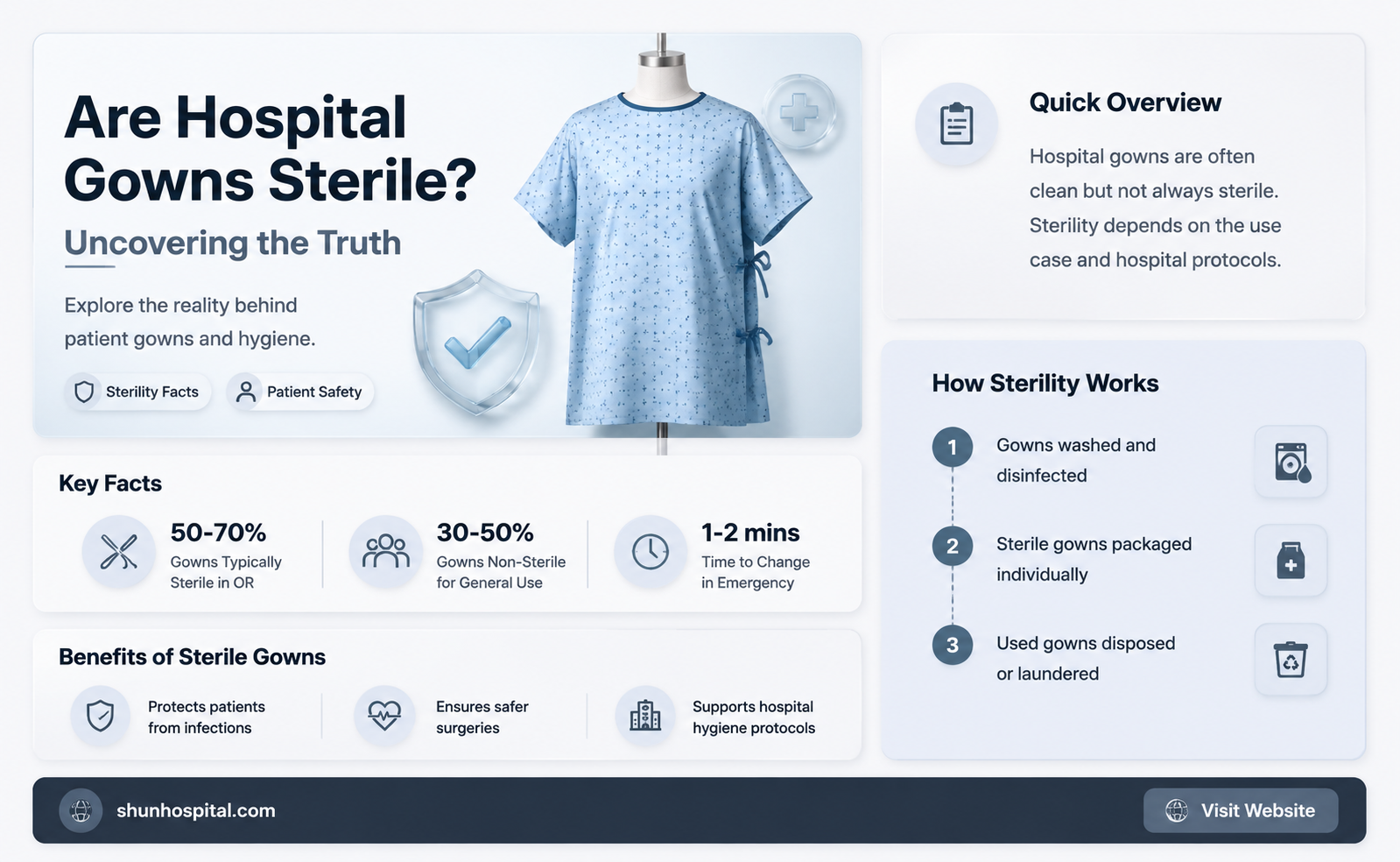 are hospital gowns sterile