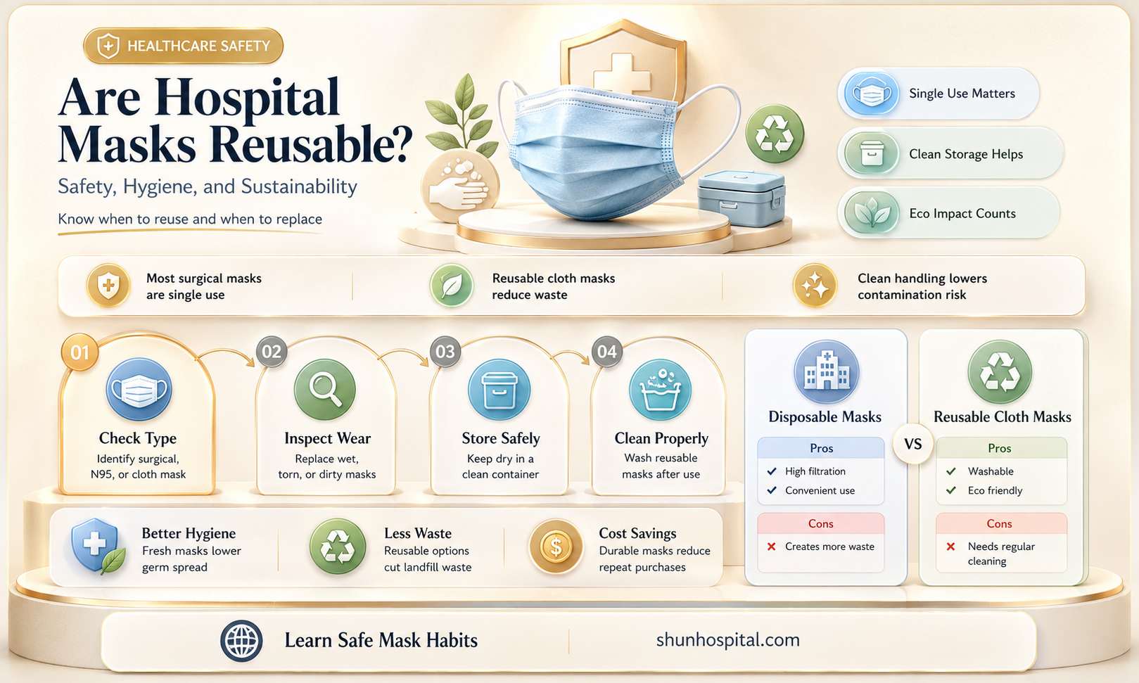 are hospital mask reusable