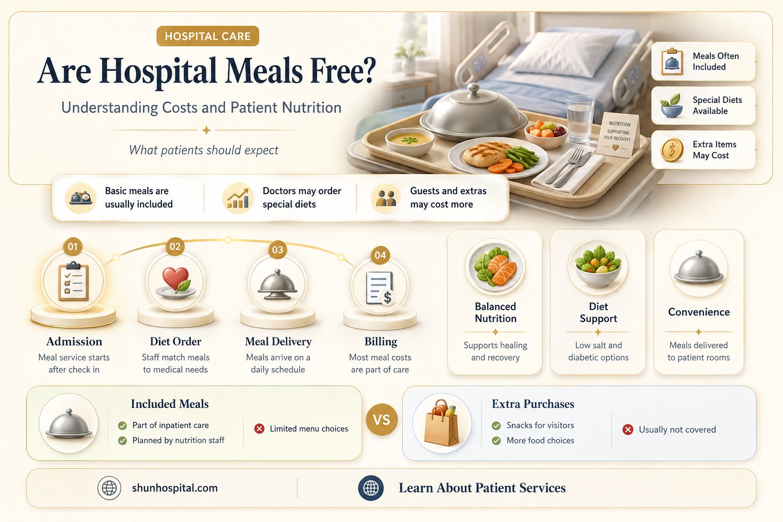 are hospital meals free