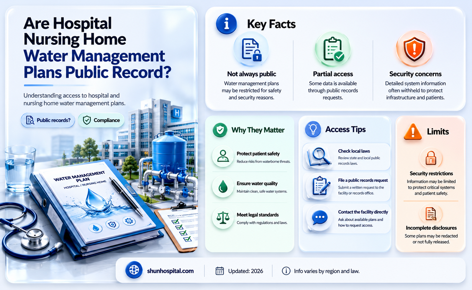 are hospital nursing home water management plans public record