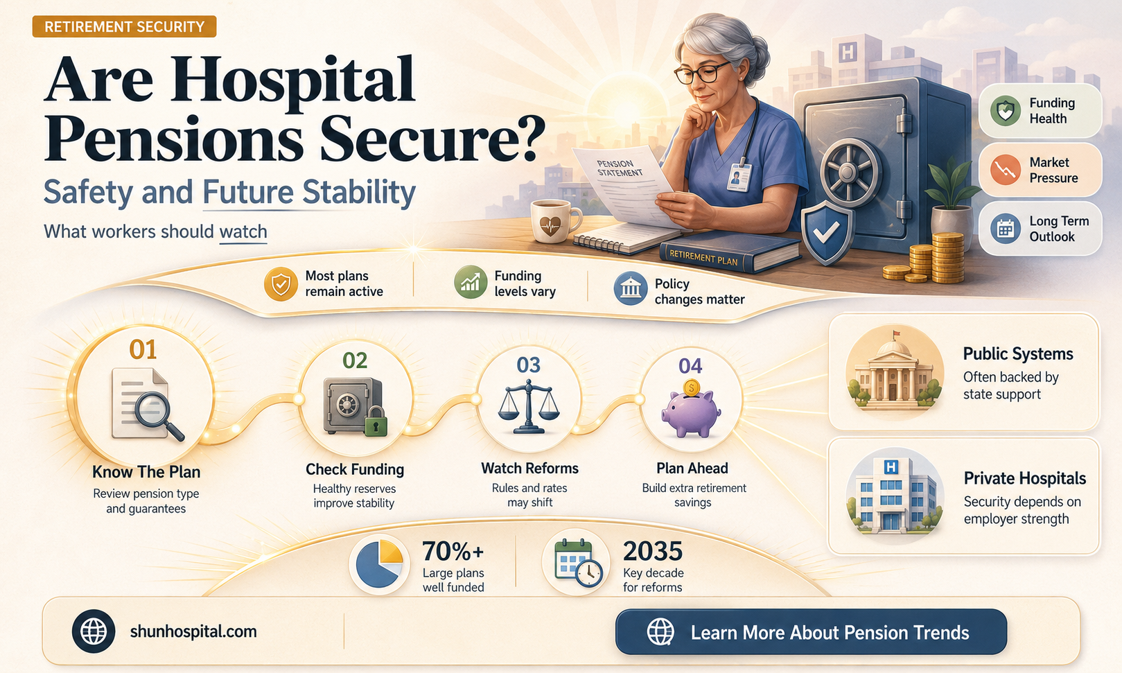 are hospital pension safe