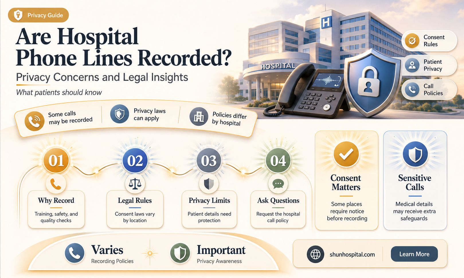 are hospital phone lines recorded
