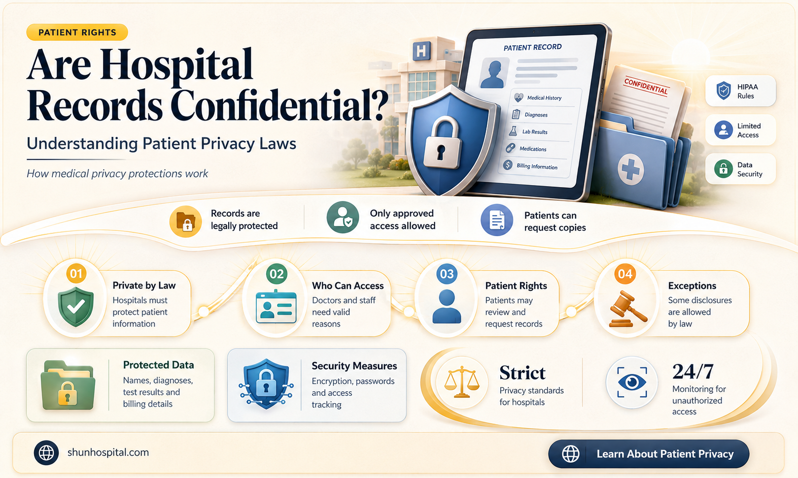 are hospital records confidential