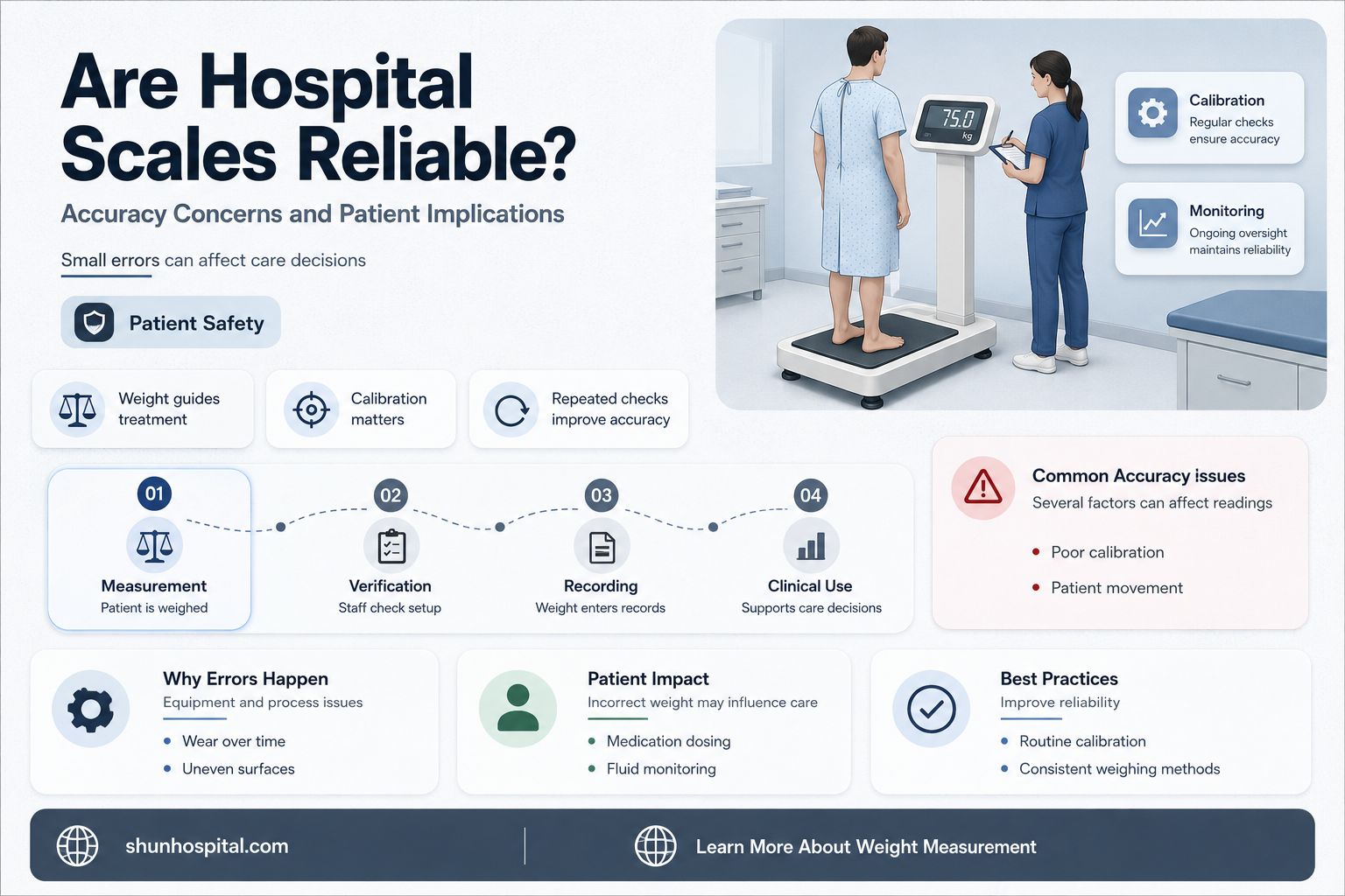 are hospital scales accurate