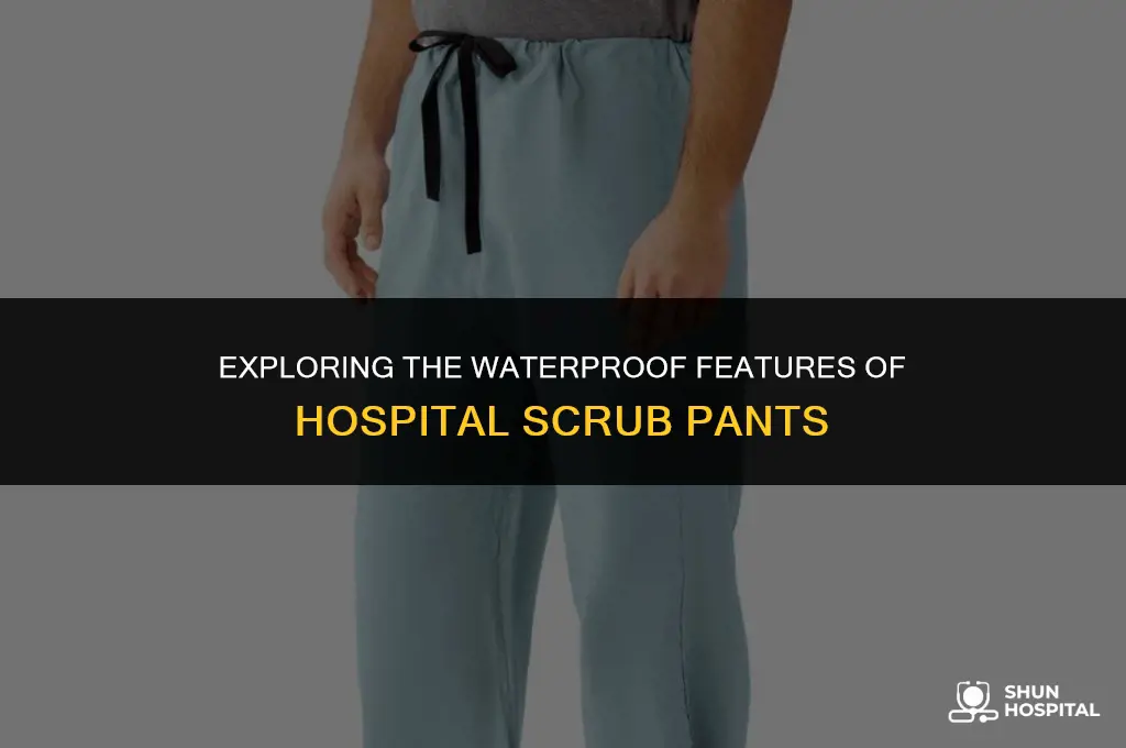 are hospital scrib pants water proof