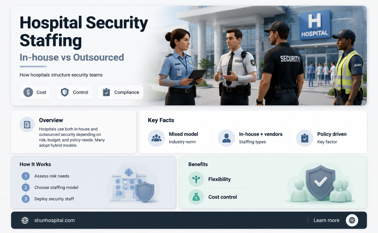 are hospital security guards inhouse