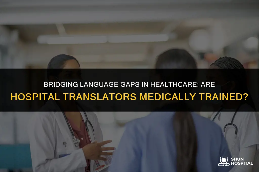are hospital translators trained in medicine