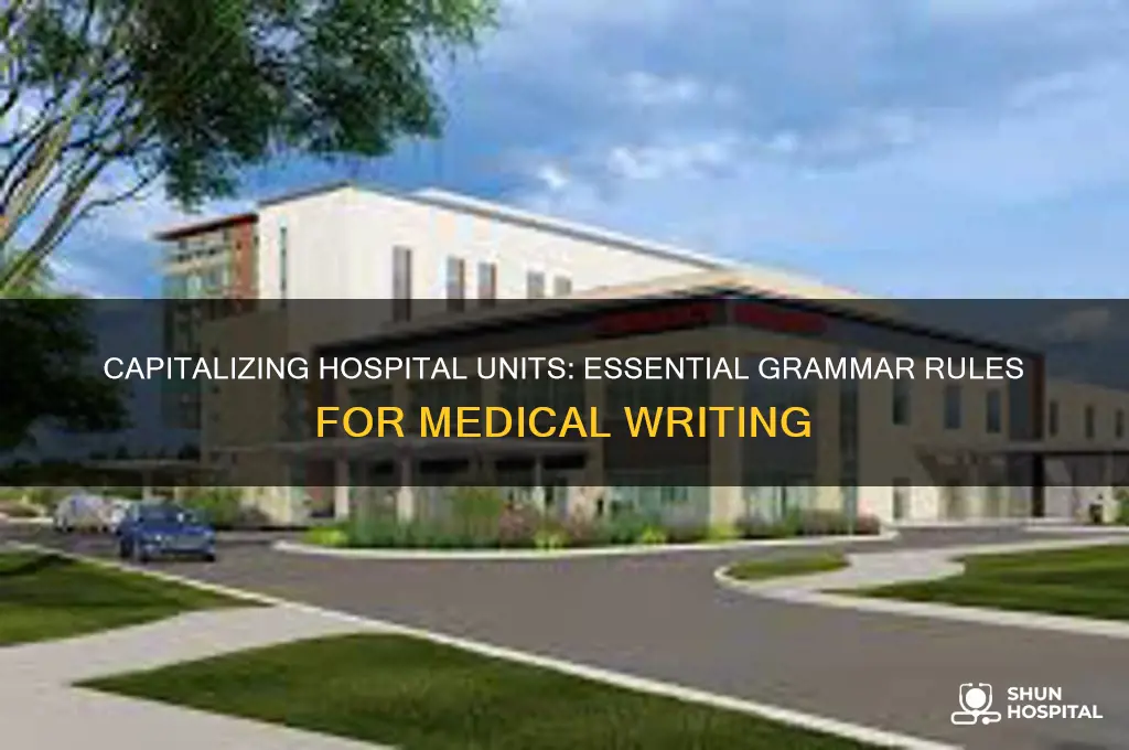 are hospital units capitalized