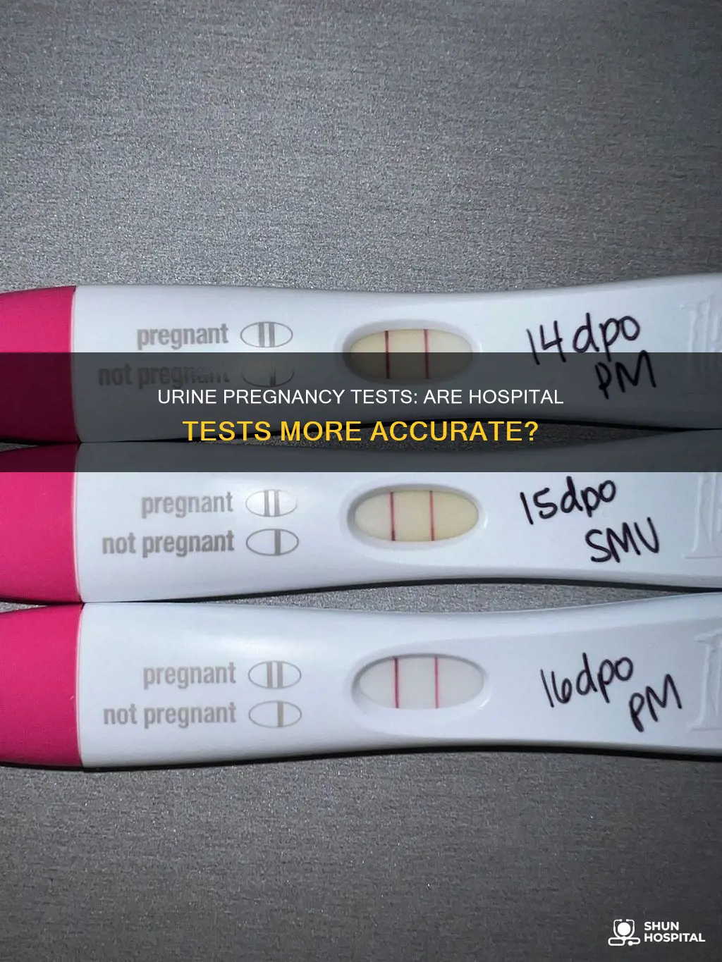 are hospital urine pregnancy tests more sensitive