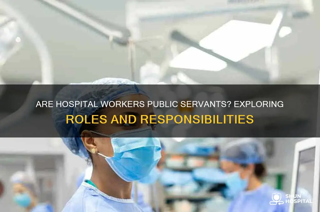 are hospital workers public servants