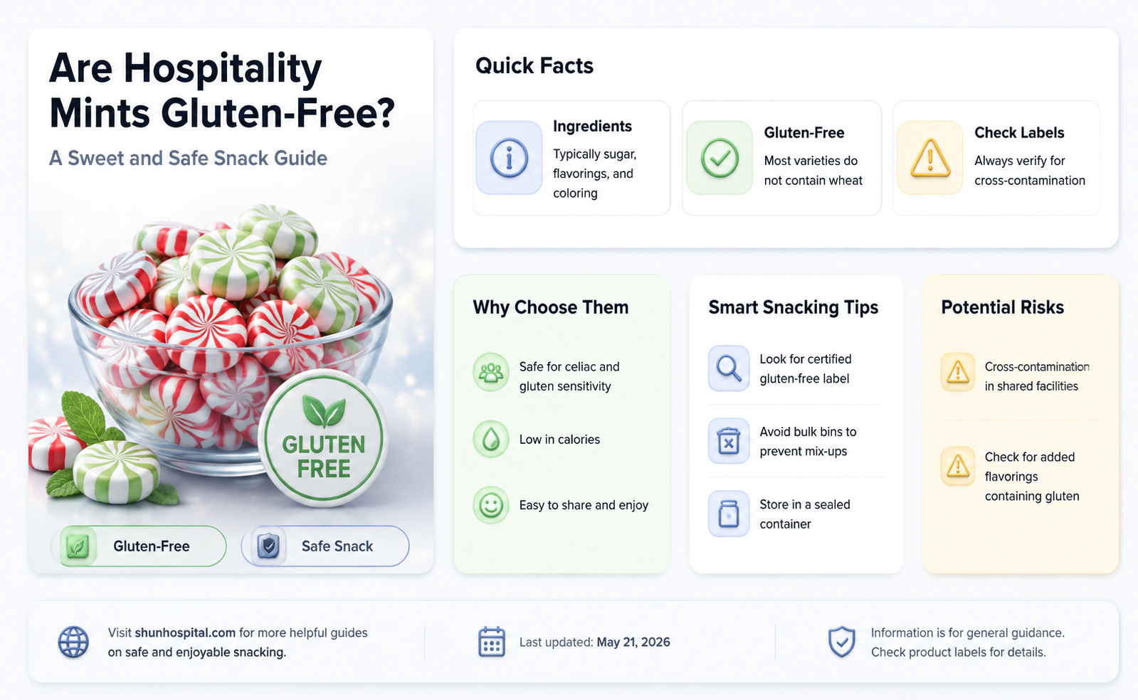 are hospitality mints gluten free