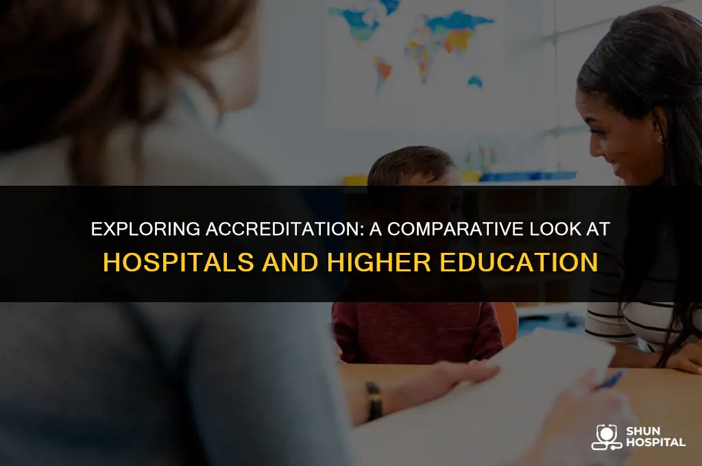are hospitals accredited like higher ed
