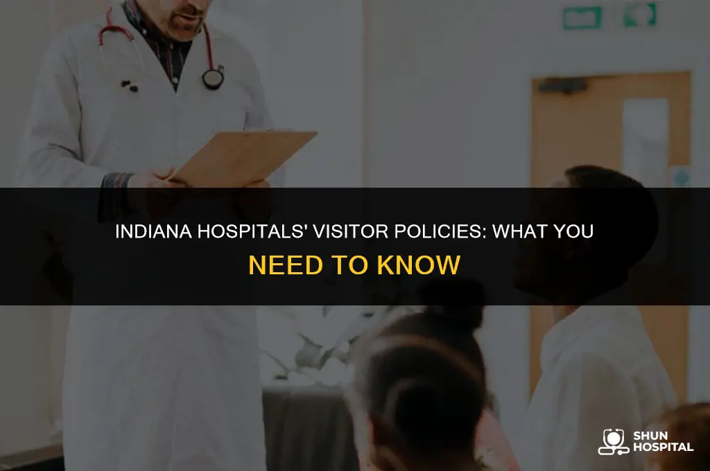 are hospitals allowing visitors in indiana