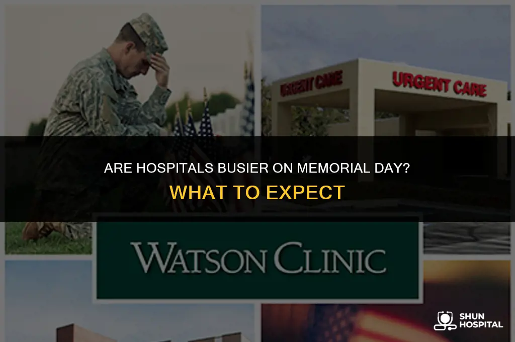 are hospitals busy on memorial day