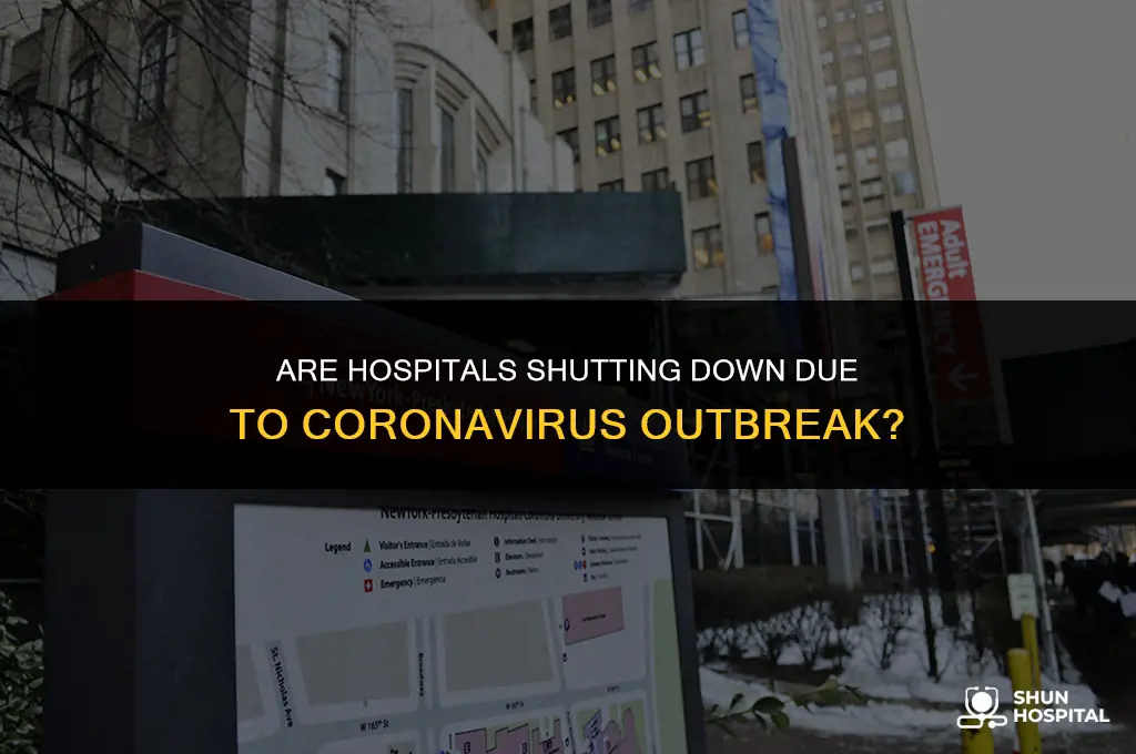 are hospitals closed because of coronavirus