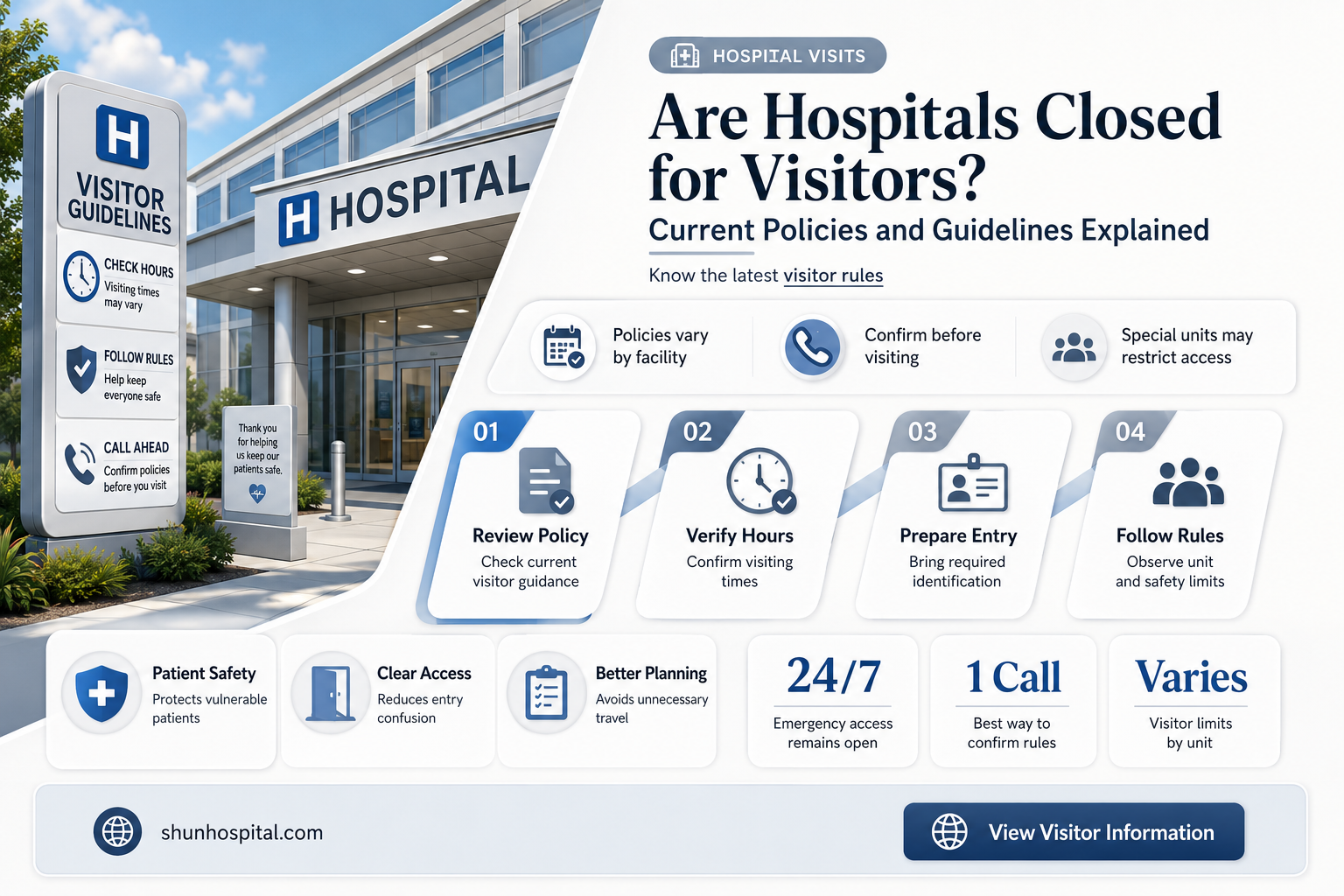 are hospitals closed for visitors