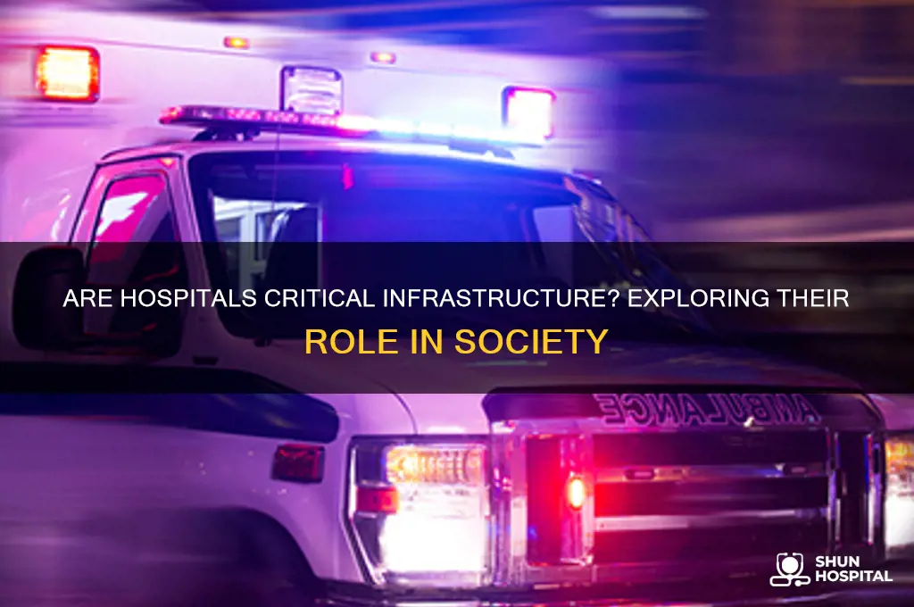 are hospitals considered infrastructure