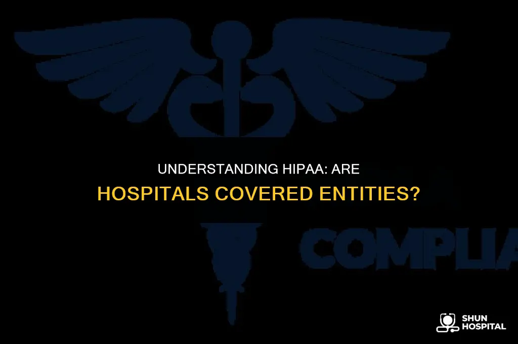 are hospitals covered entities under hipaa