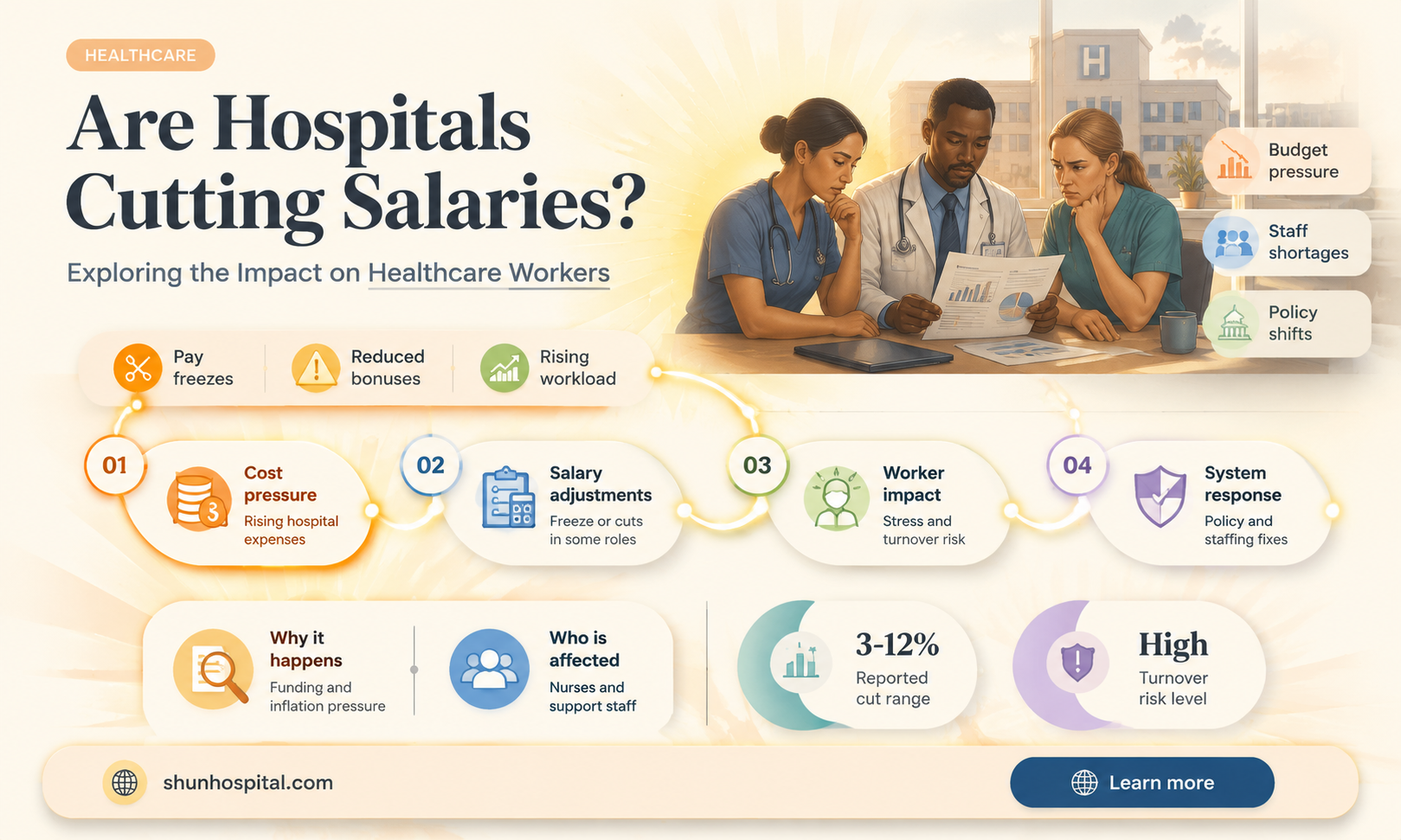 are hospitals cutting salaries