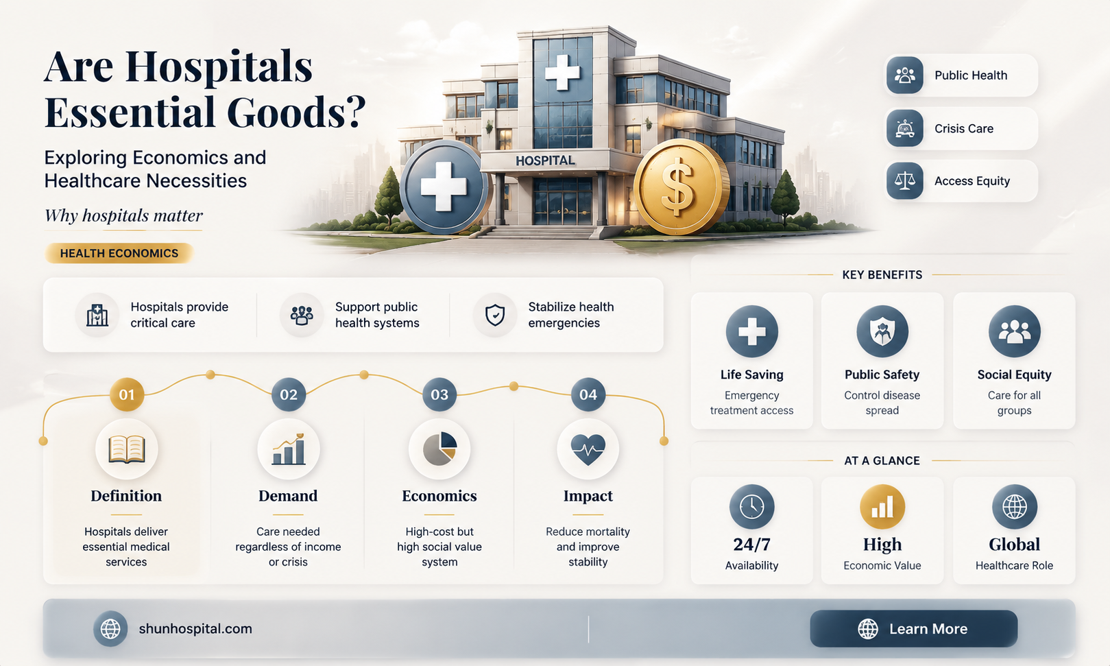 are hospitals essential goods economics