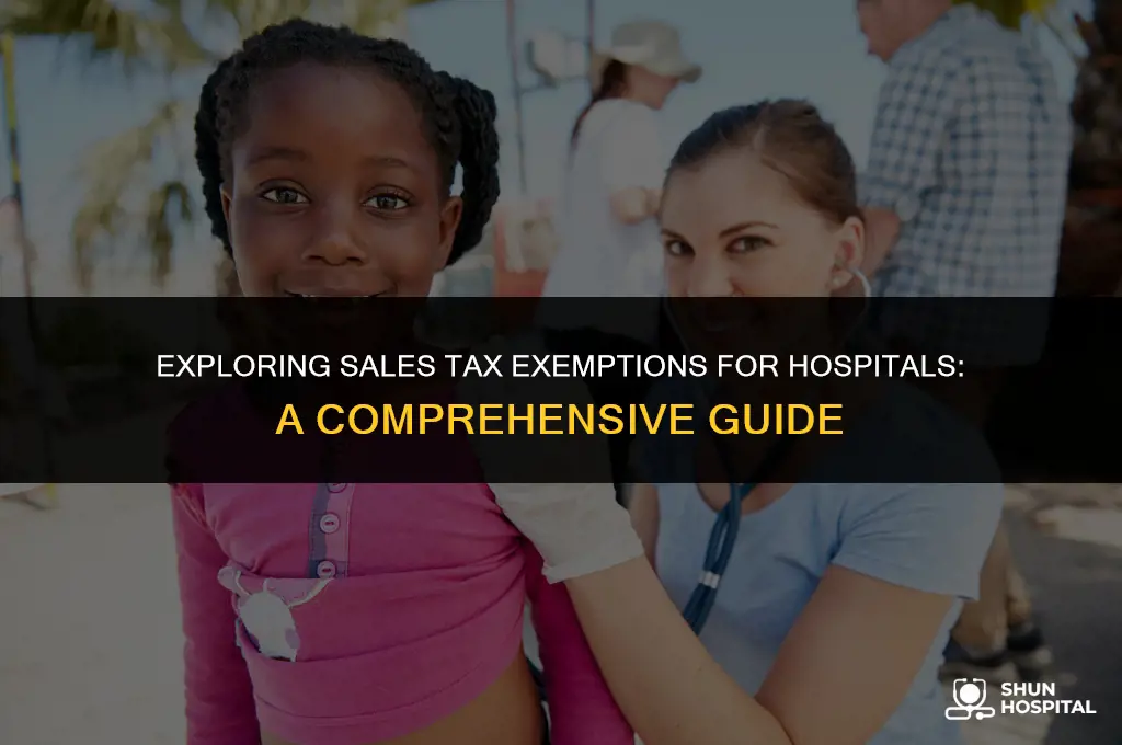 are hospitals exempt from sales tax