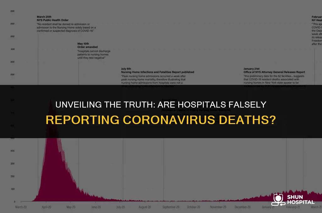 are hospitals falsely reporting coronavirus deaths
