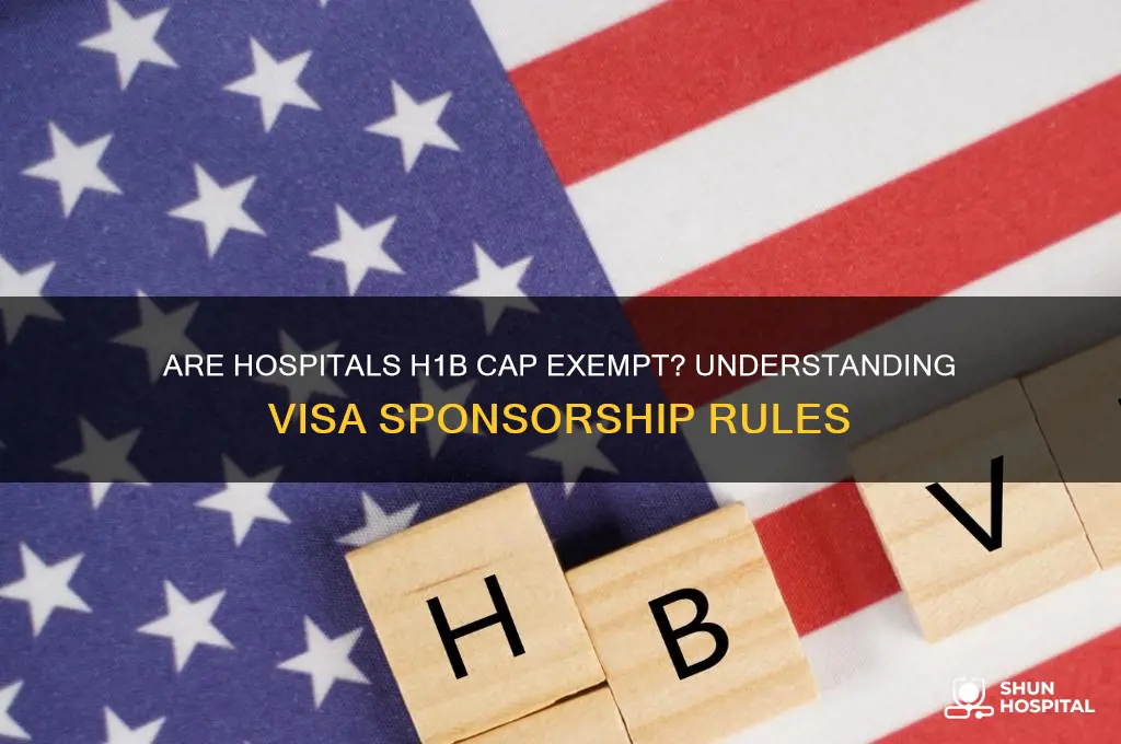 are hospitals h1b cap exempt