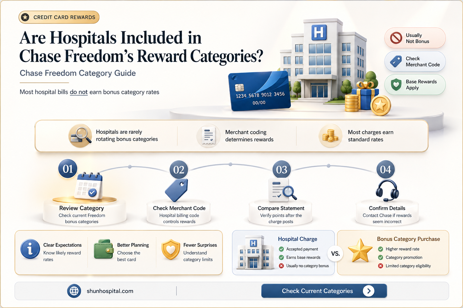 are hospitals chase freedom categories
