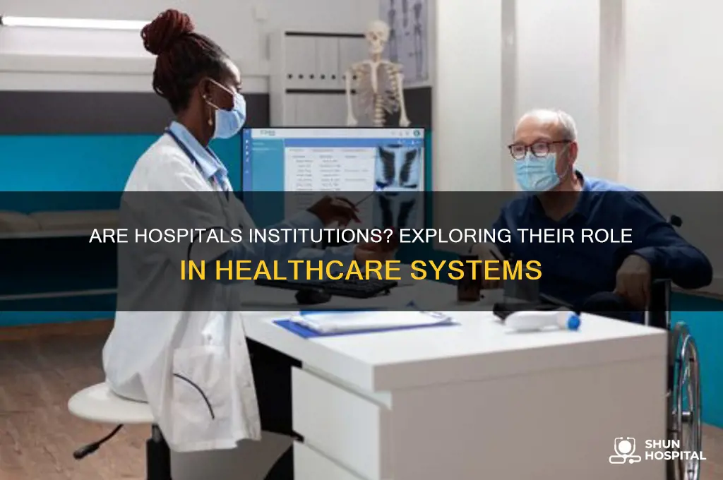 are hospitals institutions