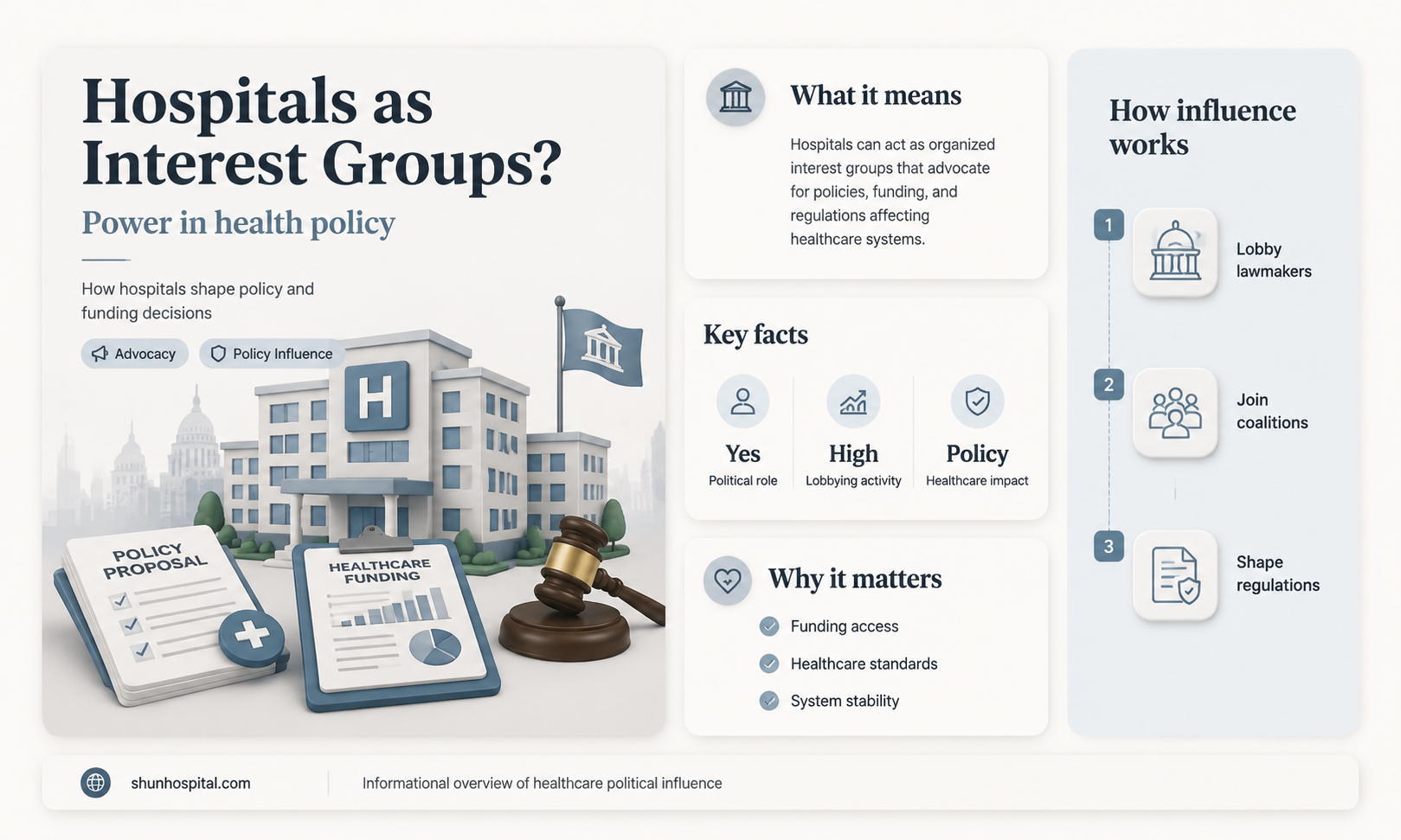 are hospitals considered interest groups