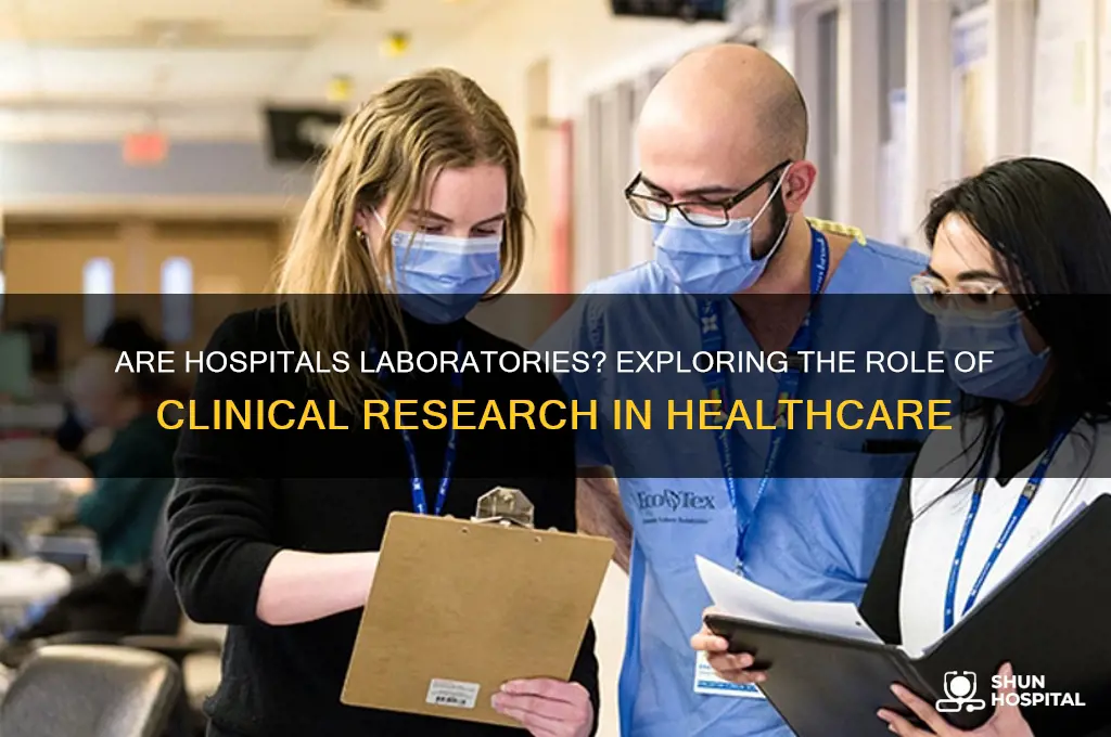 are hospitals laboratories