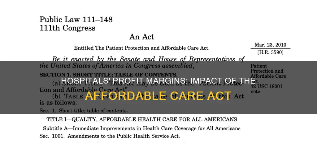are hospitals losing money because of obamacare